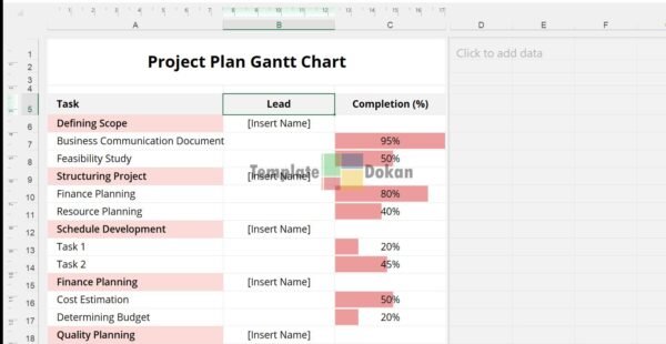 Project Plan Gantt Chart